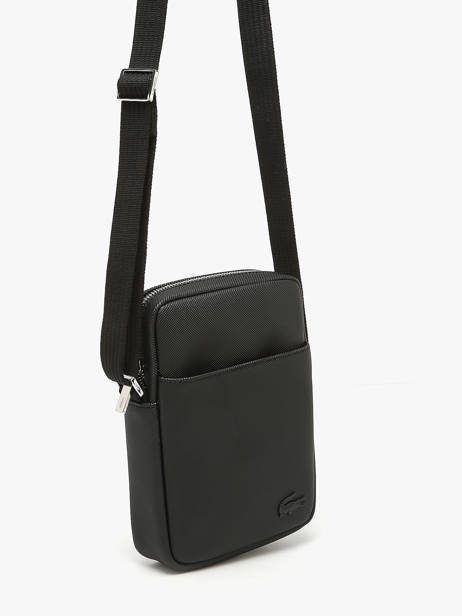 Cross Body Tas Lacoste Zwart men's classic NH4422HC ander zicht 2